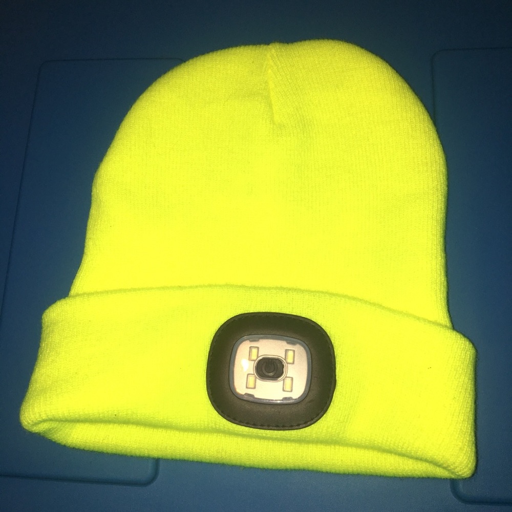 Highlighter Yellow Winter Hat